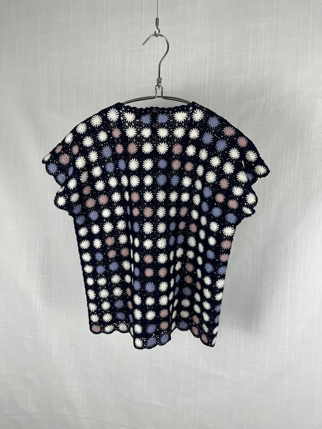 Vintage 도트 패턴 레이어드 반팔티  상품이미지4