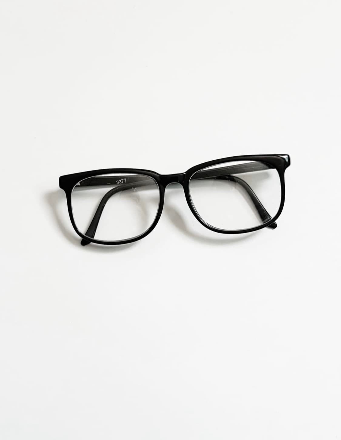90s 클래식 블랙 뿔테 스퀘어 빈티지 안경 상품이미지1