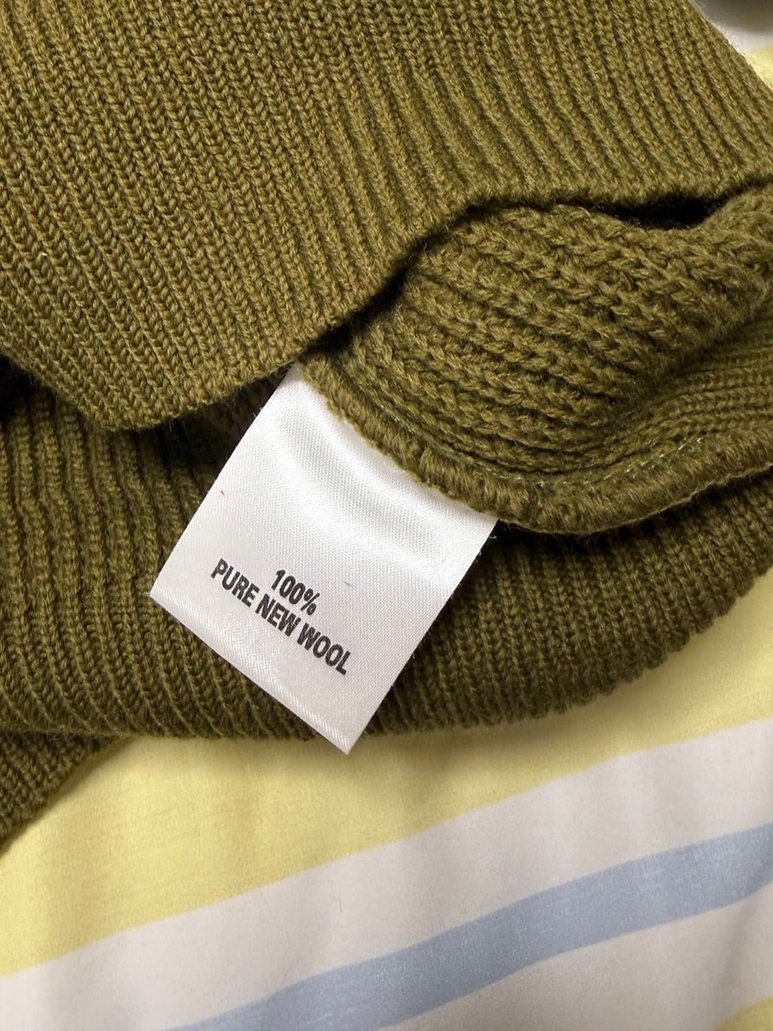 이스트맨 클로딩 메카닉 a-1 니트 올리브 40 상품이미지4