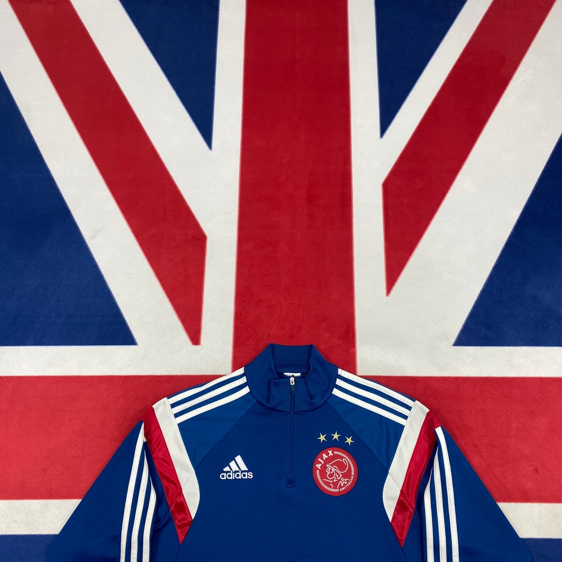 14-15 아디다스 아약스 암스테르담 반집업 트레이닝탑 M  상품이미지2