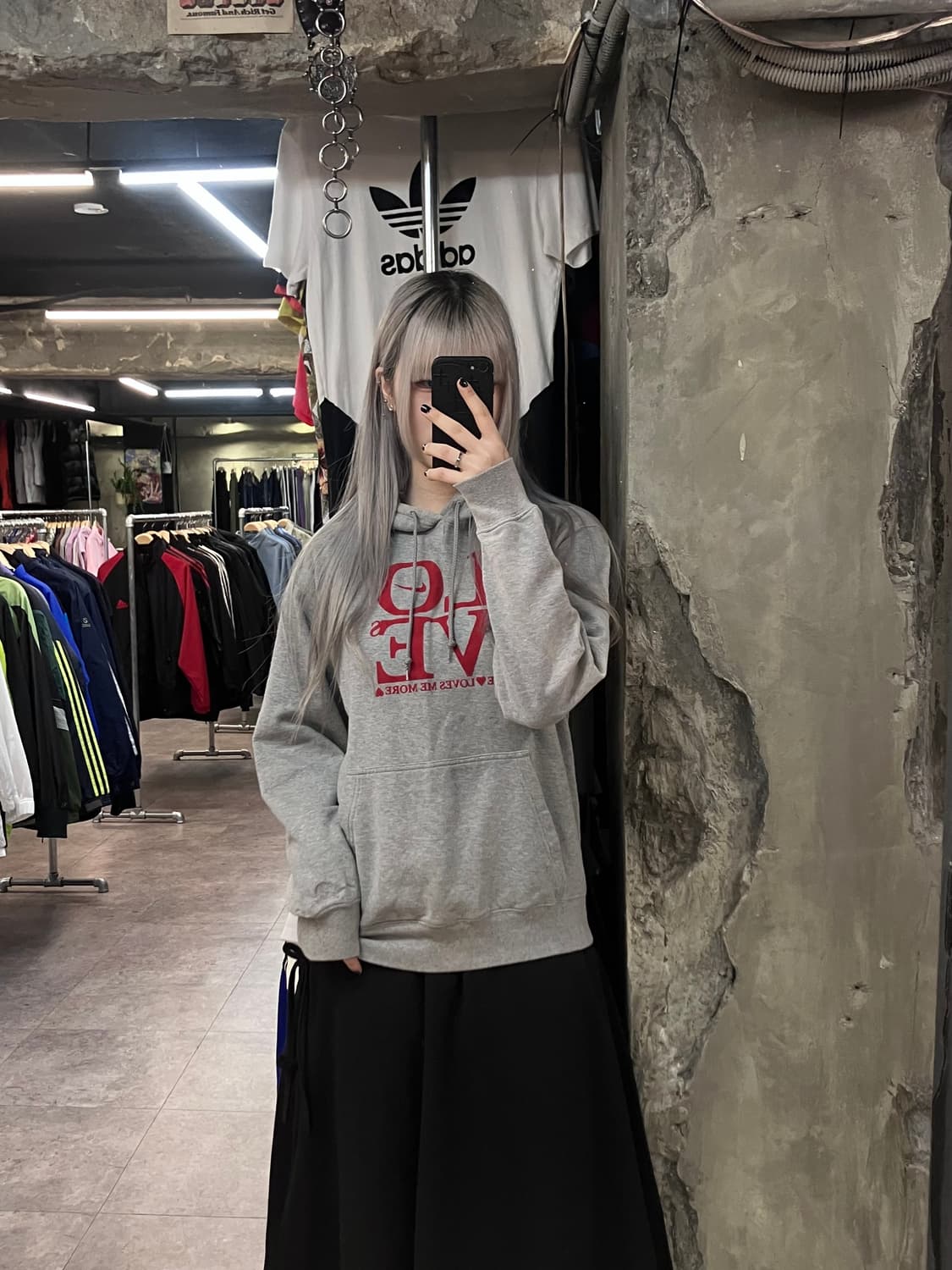 나이키 LOVE 후드티 그레이 L  #csz2818 상품이미지2