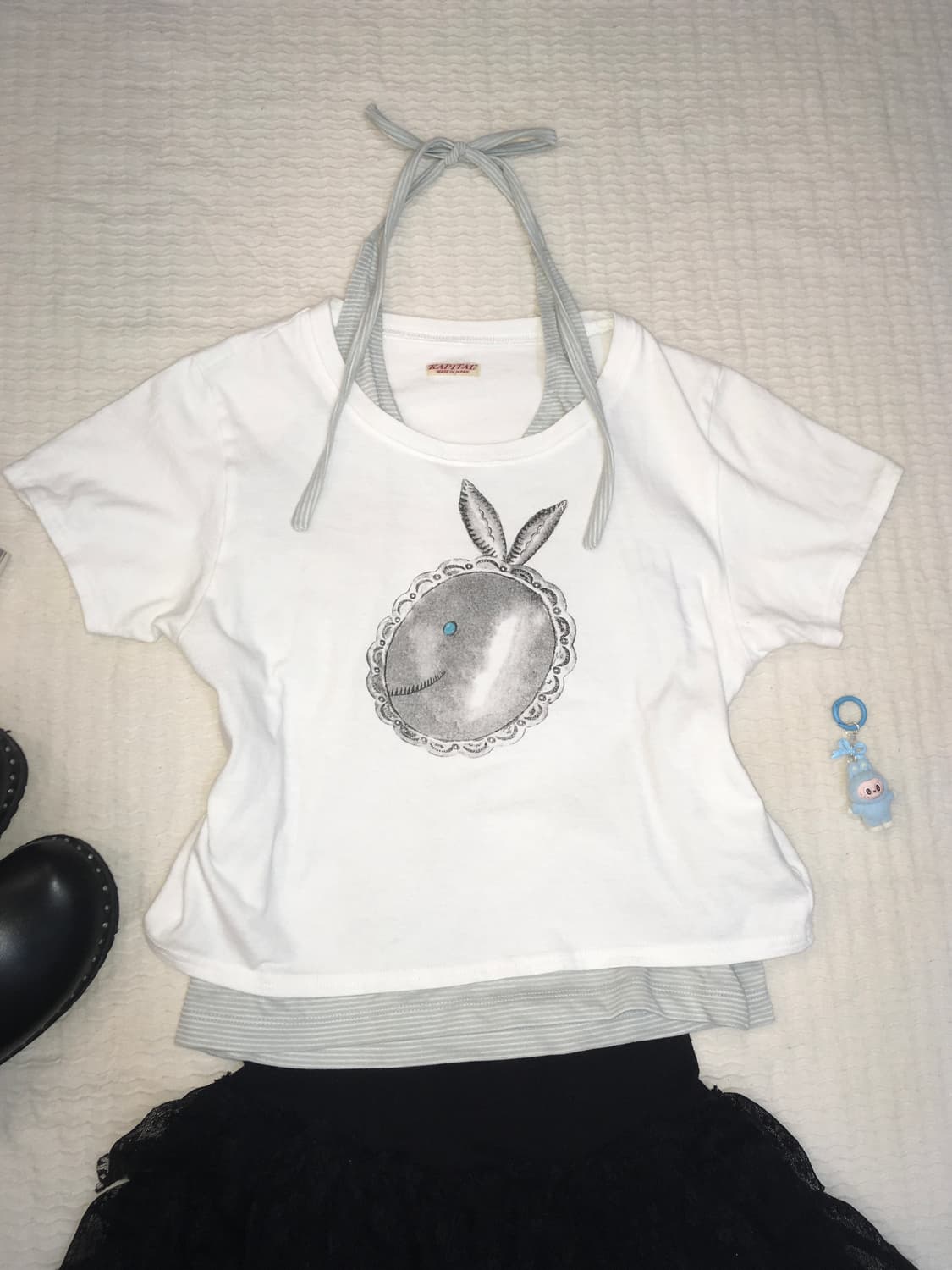 kapital rabbit printing t shirt 상품이미지3