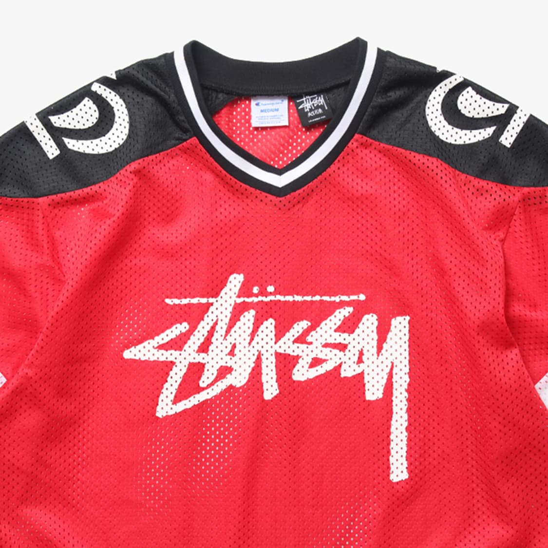  STUSSY X CHAMPION "Red Jersey" 상품이미지2