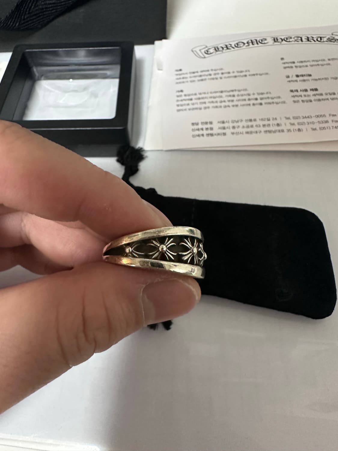 크롬하츠 v 밴드링 kr 19.5 사이즈  상품이미지7