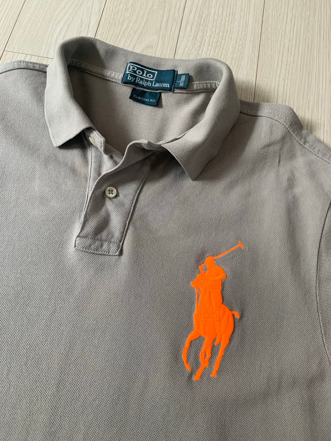 폴로 랄프로렌 회색 빅포니 반팔 카라티 상품이미지2