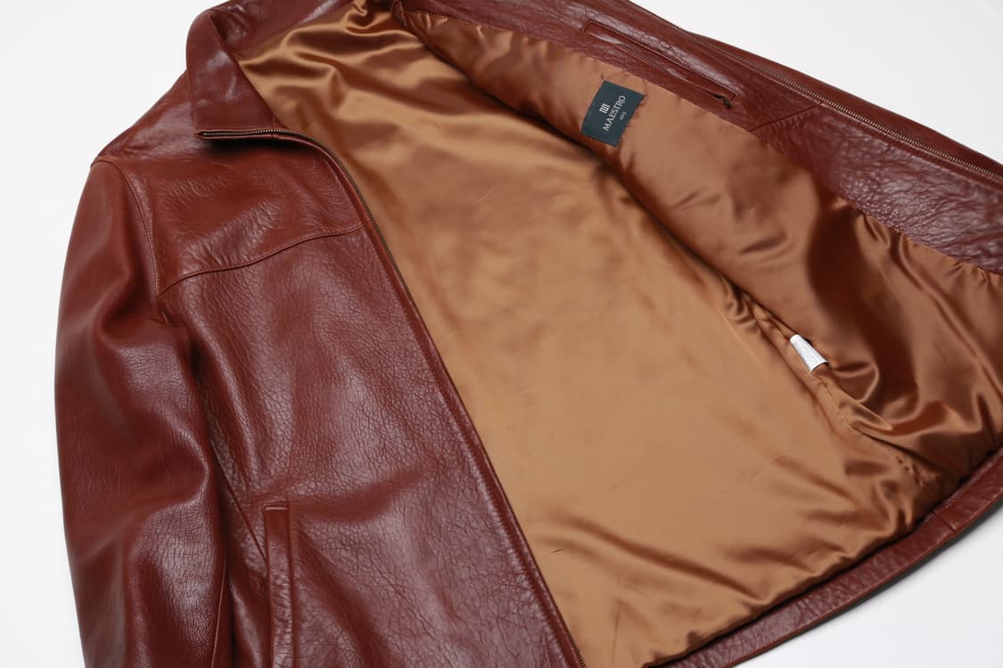 [XL] 마에스트로 빈티지 브라운 램스킨 자켓 상품이미지3