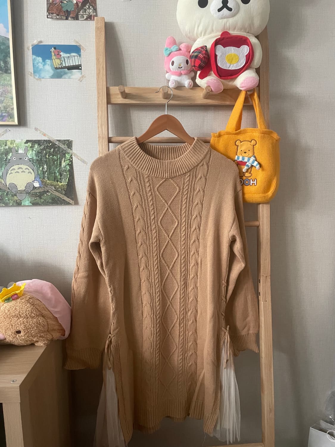 모리걸 빈티지 레드 체크 떡코 원피스 set 상품이미지3