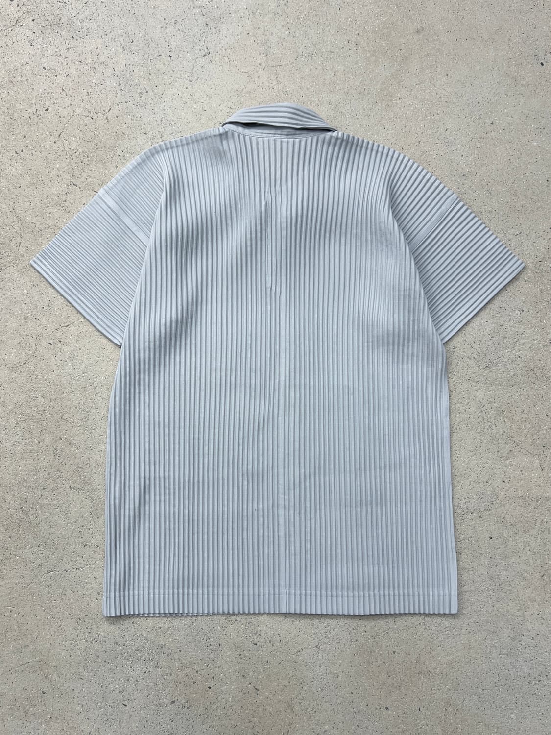 옴므플리세 베이직 라이트그레이 카라 티셔츠 상품이미지4