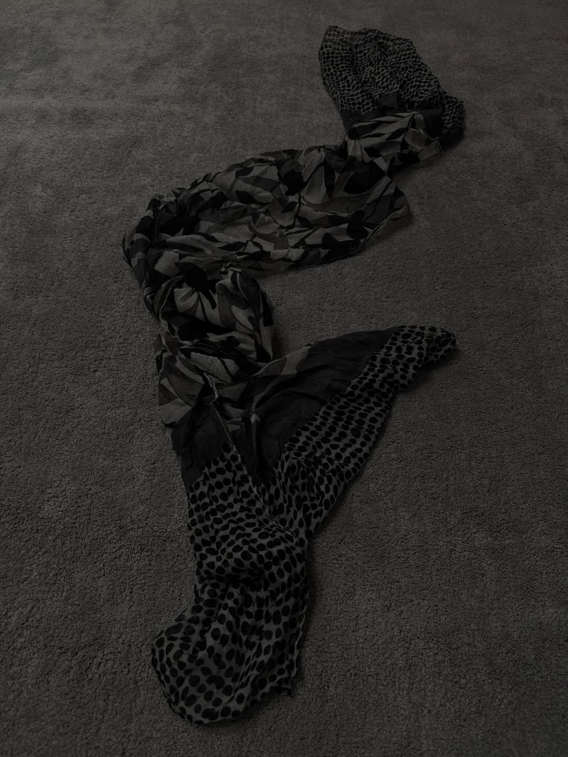 Vintage v-kei punk mood flannel scarf 상품이미지1