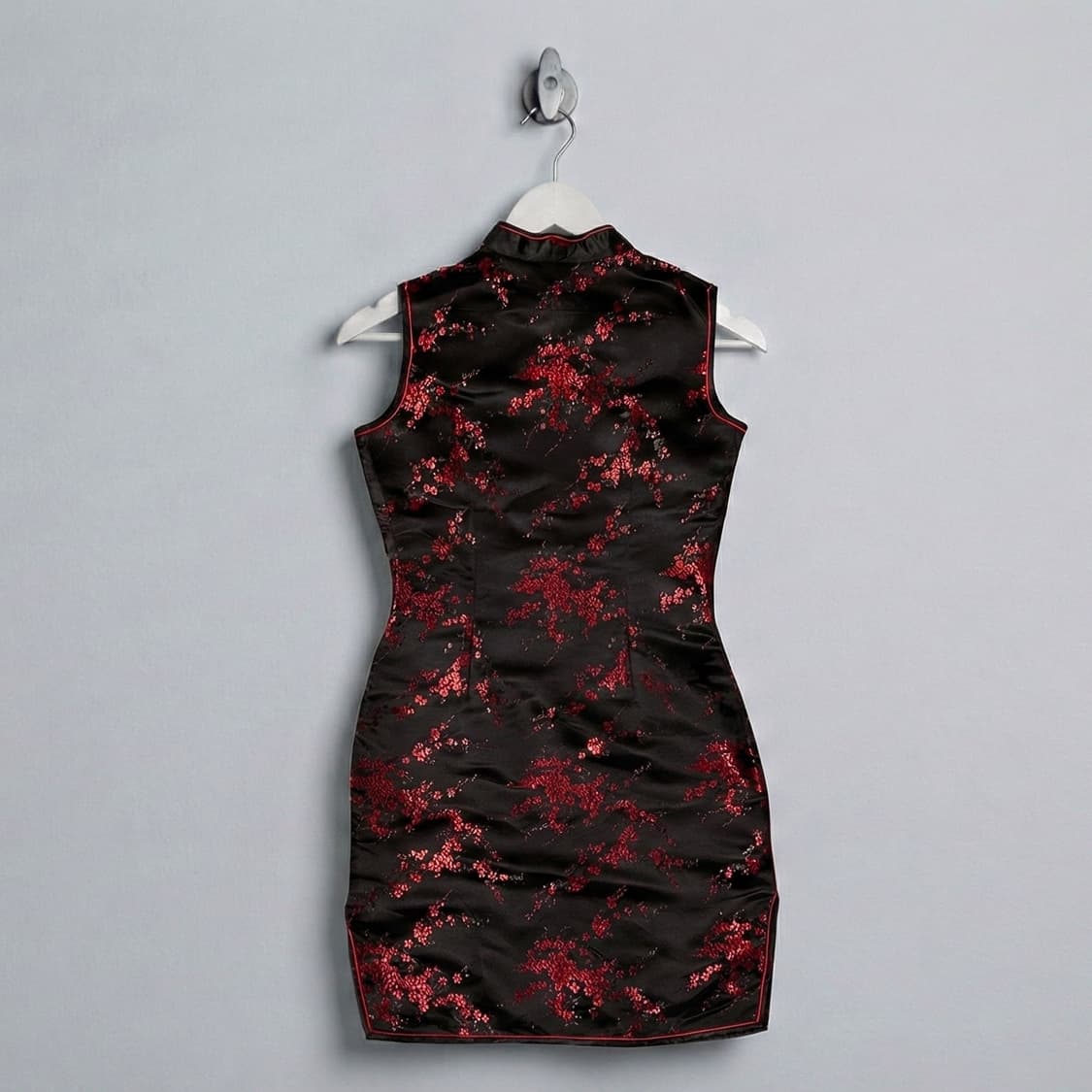 [Vintage] 블랙 실크 민소매 치파오 상품이미지2