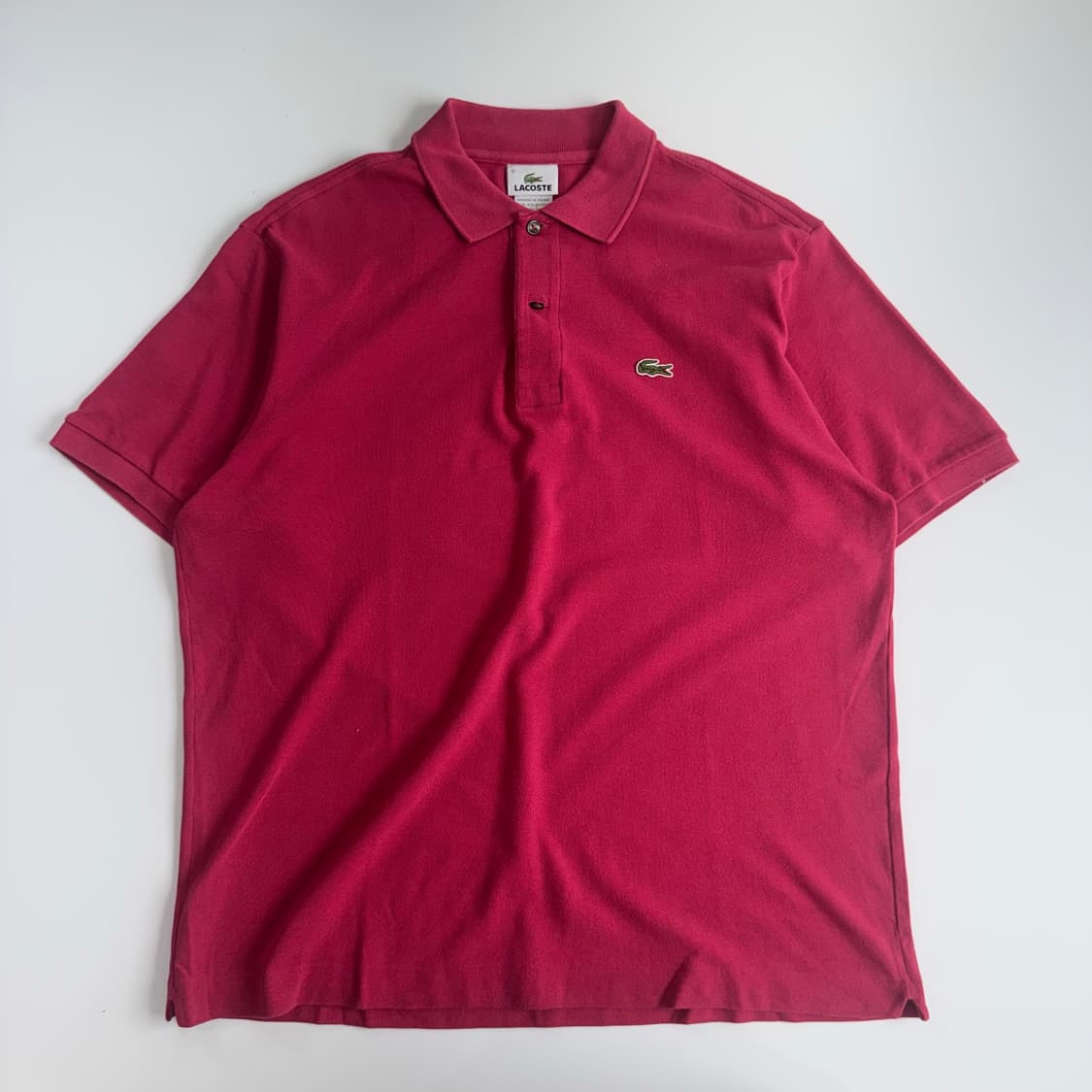 Lacoste 라코스테 스몰로고 핫핑크 반팔 카라티  상품이미지3