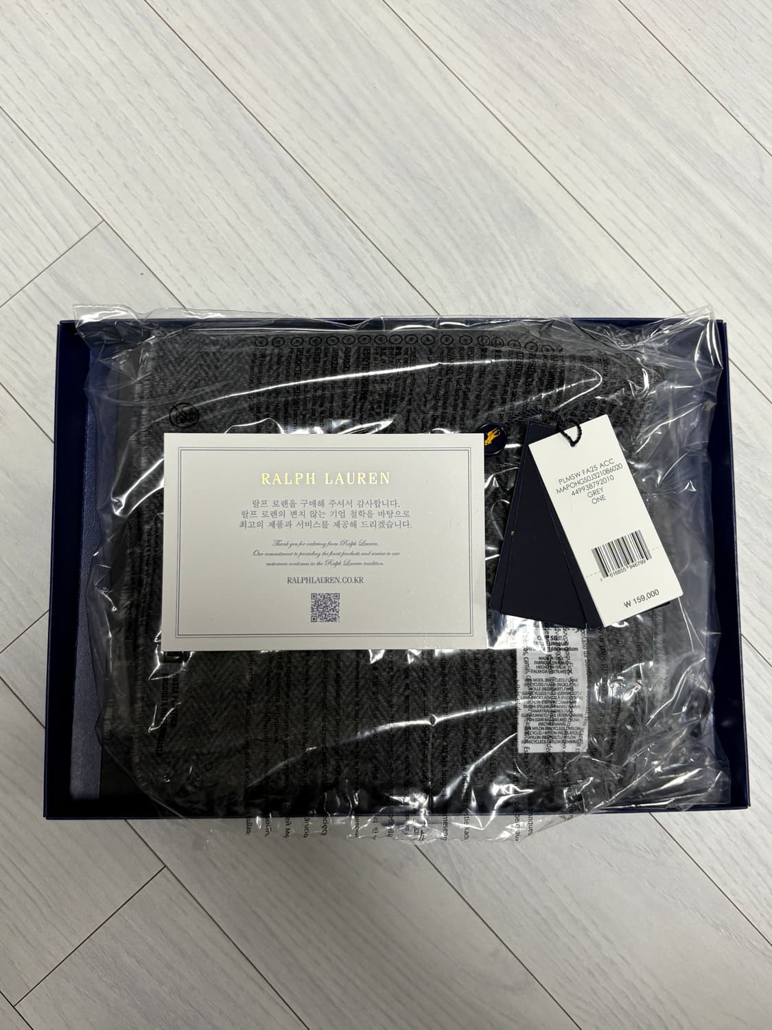 폴로 랄프로렌 플래드 울 캐시미어 머플러 상품이미지2