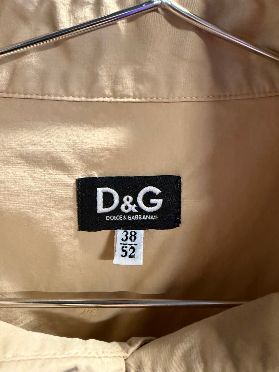 돌체앤가바나 D&G 포켓 로고 셔츠 베이지 38(52) 상품이미지5