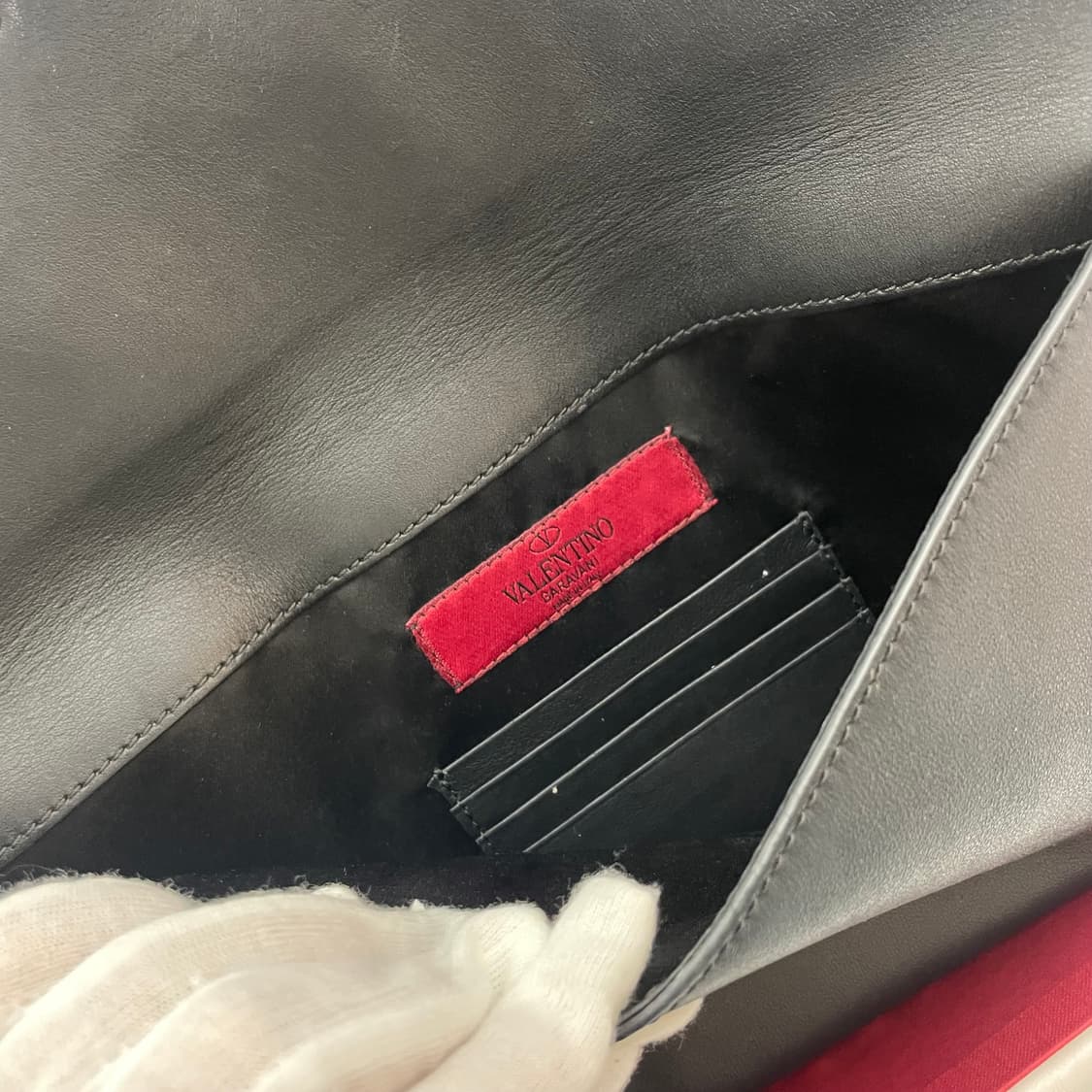 발렌티노 락스터드 클러치 블랙 풀세트 A급 상품이미지6