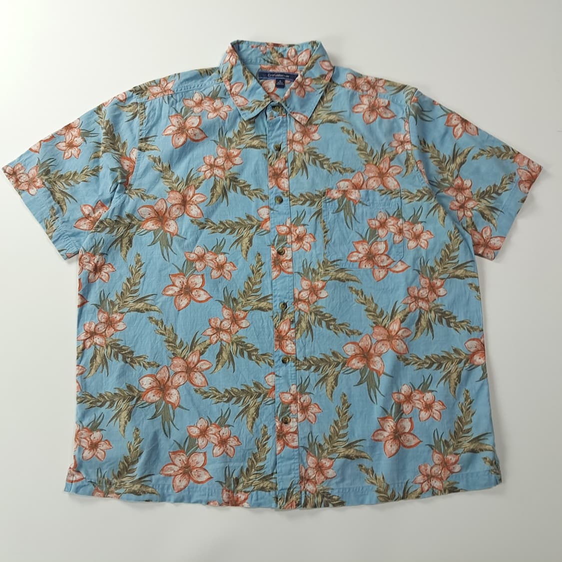 CJ118 XL 크로프트앤배로우 알로하 00s 플로럴 반팔 셔츠 남방 상품이미지1