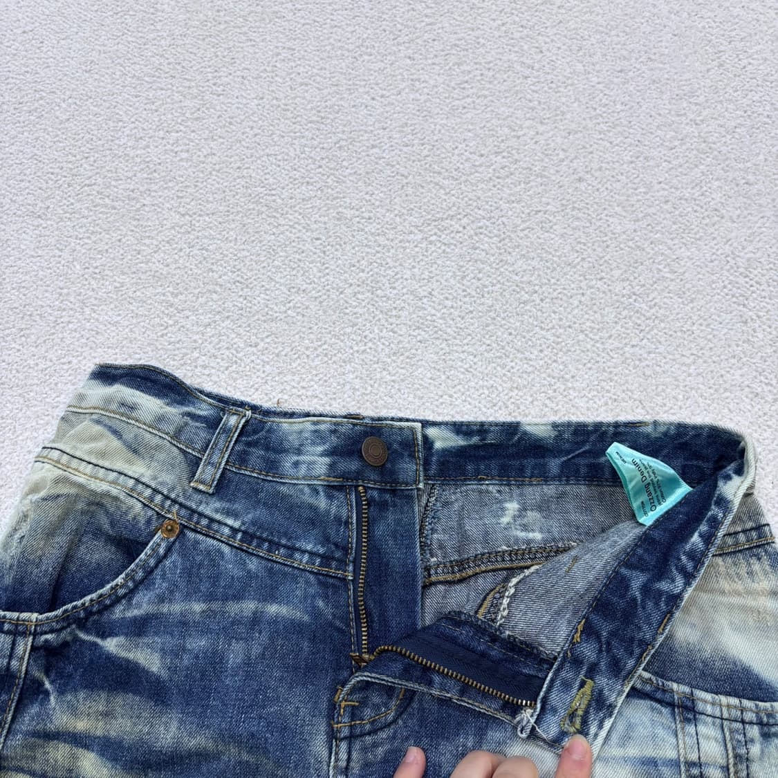 M 오짱데님 데님 반바지 0317E 상품이미지4