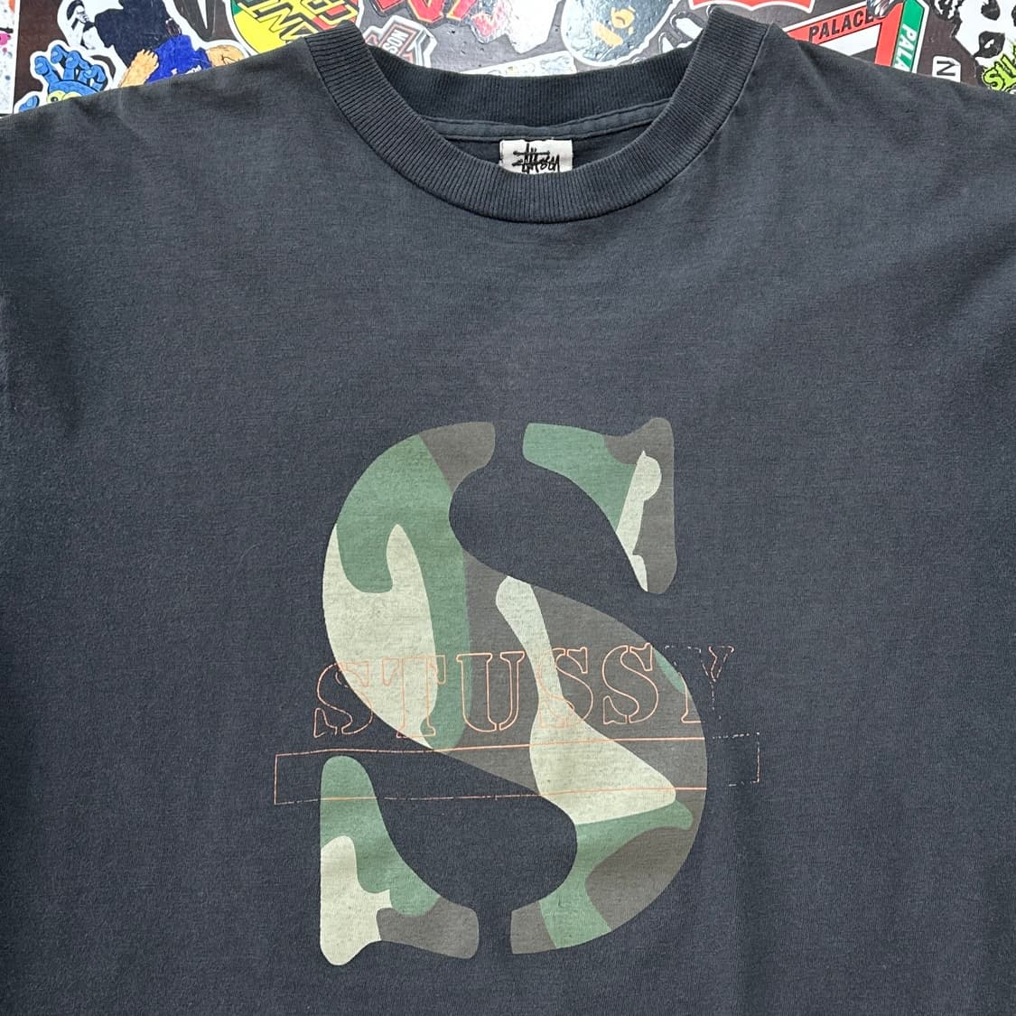 90s USA 올드 스투시 페이디드 롱슬리브 티셔츠 L 상품이미지3