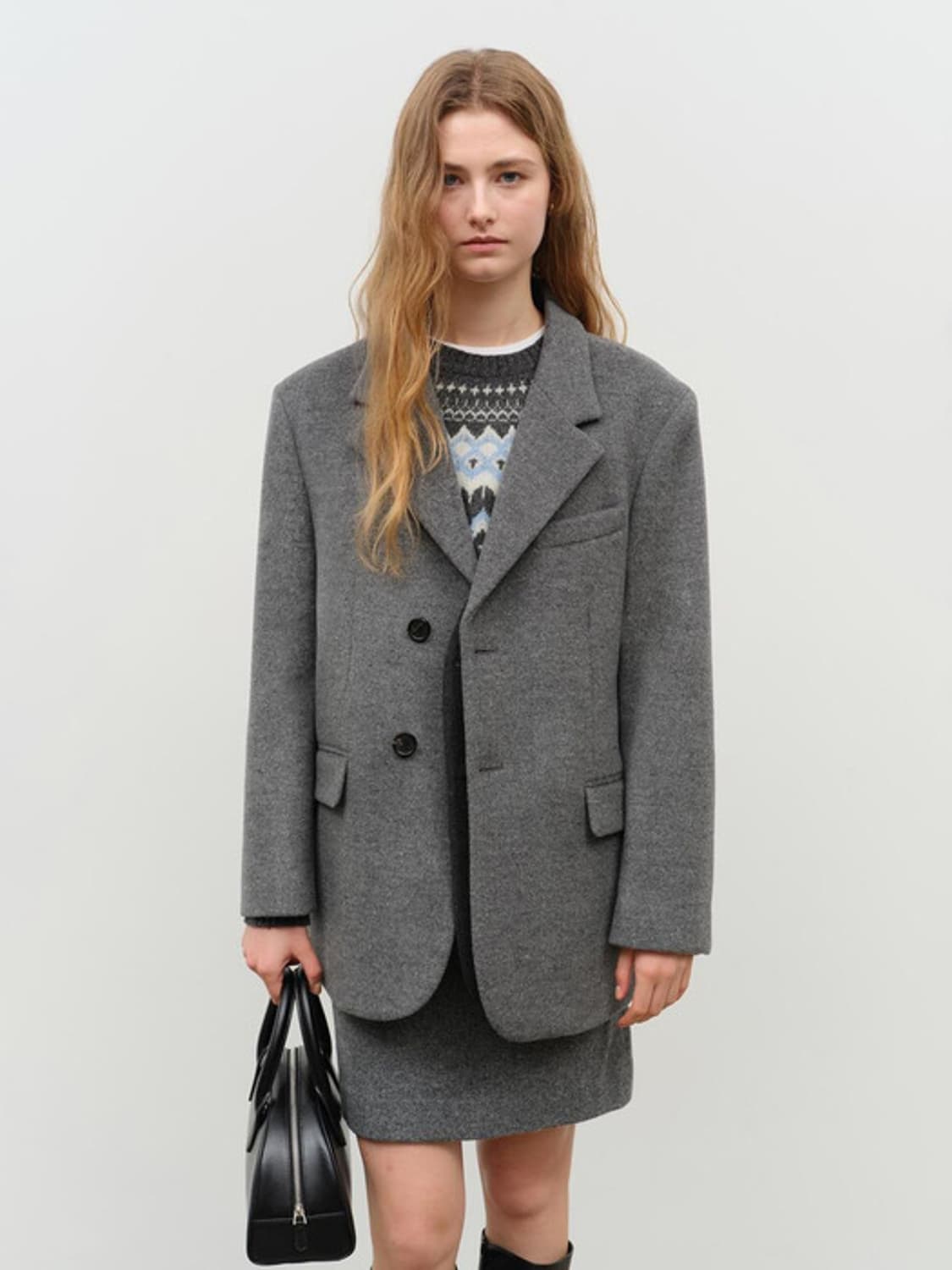 24FW 던스트 울 자켓 (블랙핑크 지수 착용) 상품이미지2