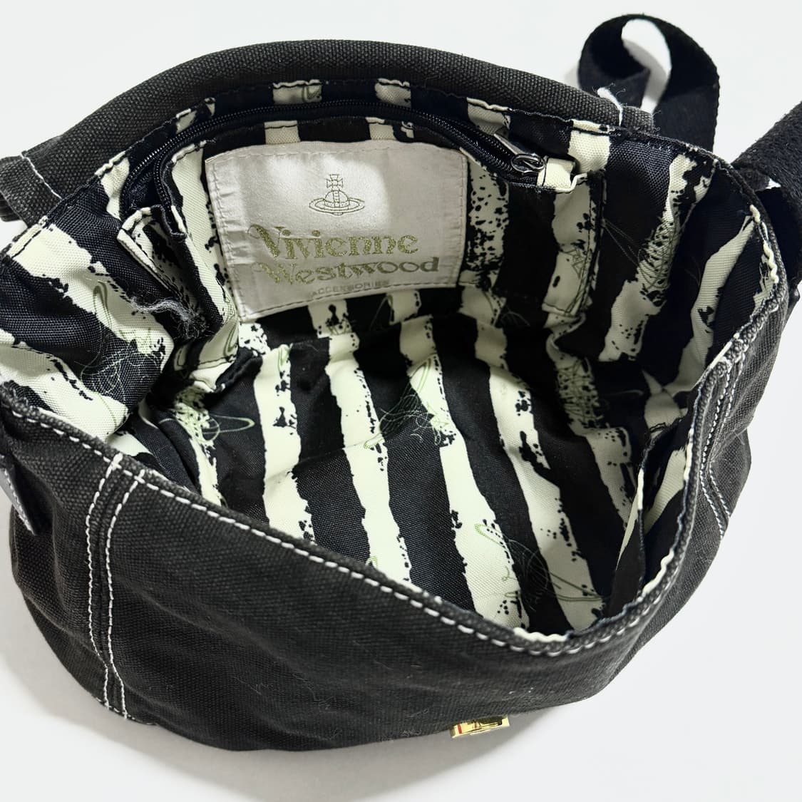 비비안웨스트우드 코튼 캔버스 숄더백 상품이미지4