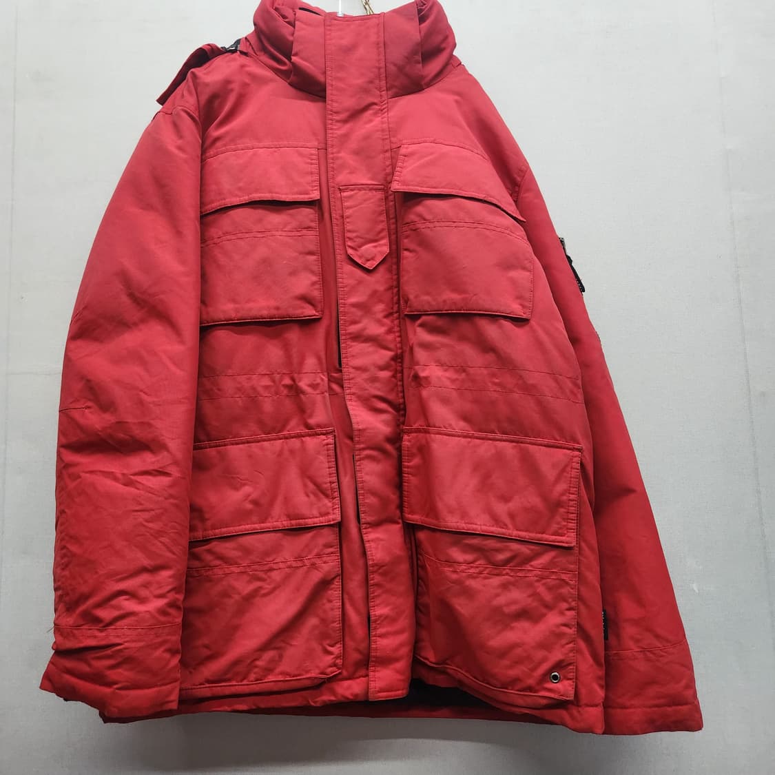 디키즈 사이드포켓로고 멀티포켓 덕다운 후드패딩 M(XL) 상품이미지1