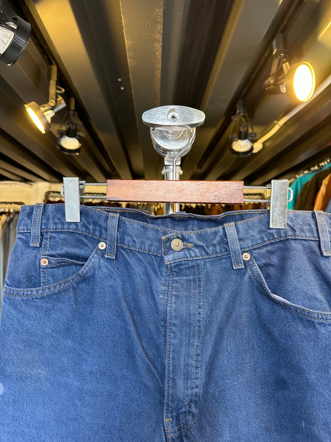 90s 리바이스517 부츠컷 데님 팬츠 36x32 made in usa 상품이미지3