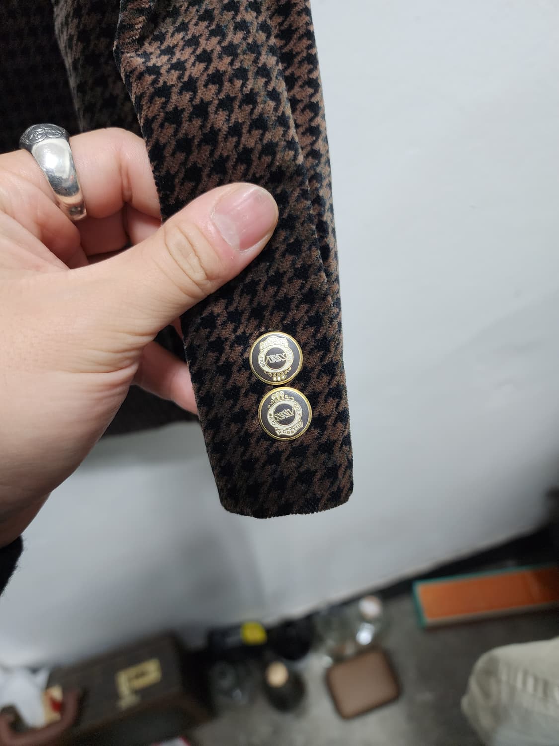 로가디스 하운드투스 90s 빈티지 벨벳 블레이저 상품이미지5