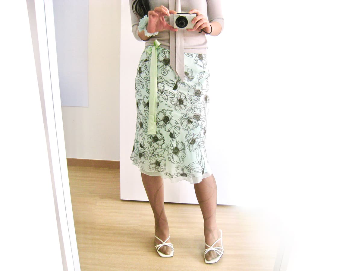 민티 플라워 스커트 🍏 상품이미지4