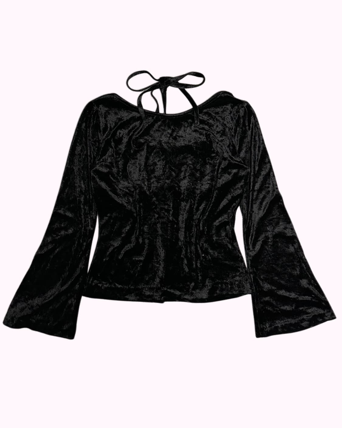 bids velvet halter top 상품이미지4