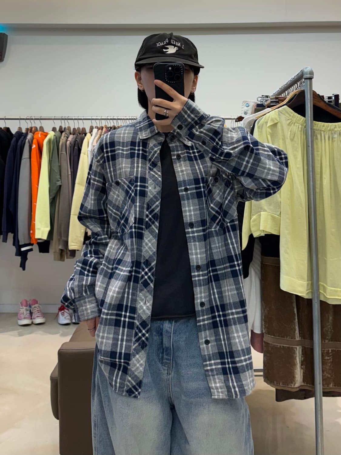 할리 데이비슨 체크 플란넬 셔츠 상품이미지5