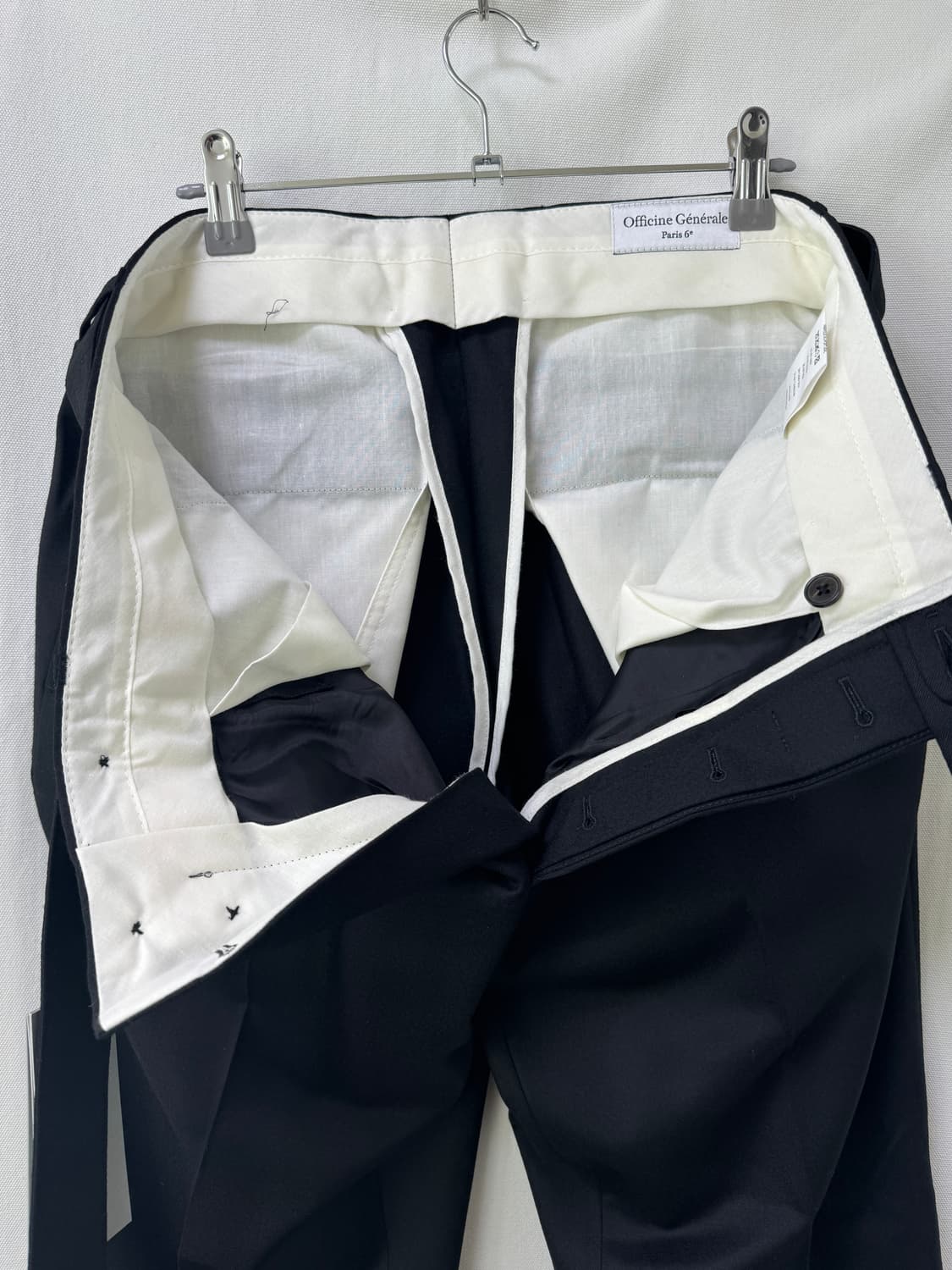 Officine Generale 오피신 제네랄 블랙 벨트 슬랙스 50 상품이미지4