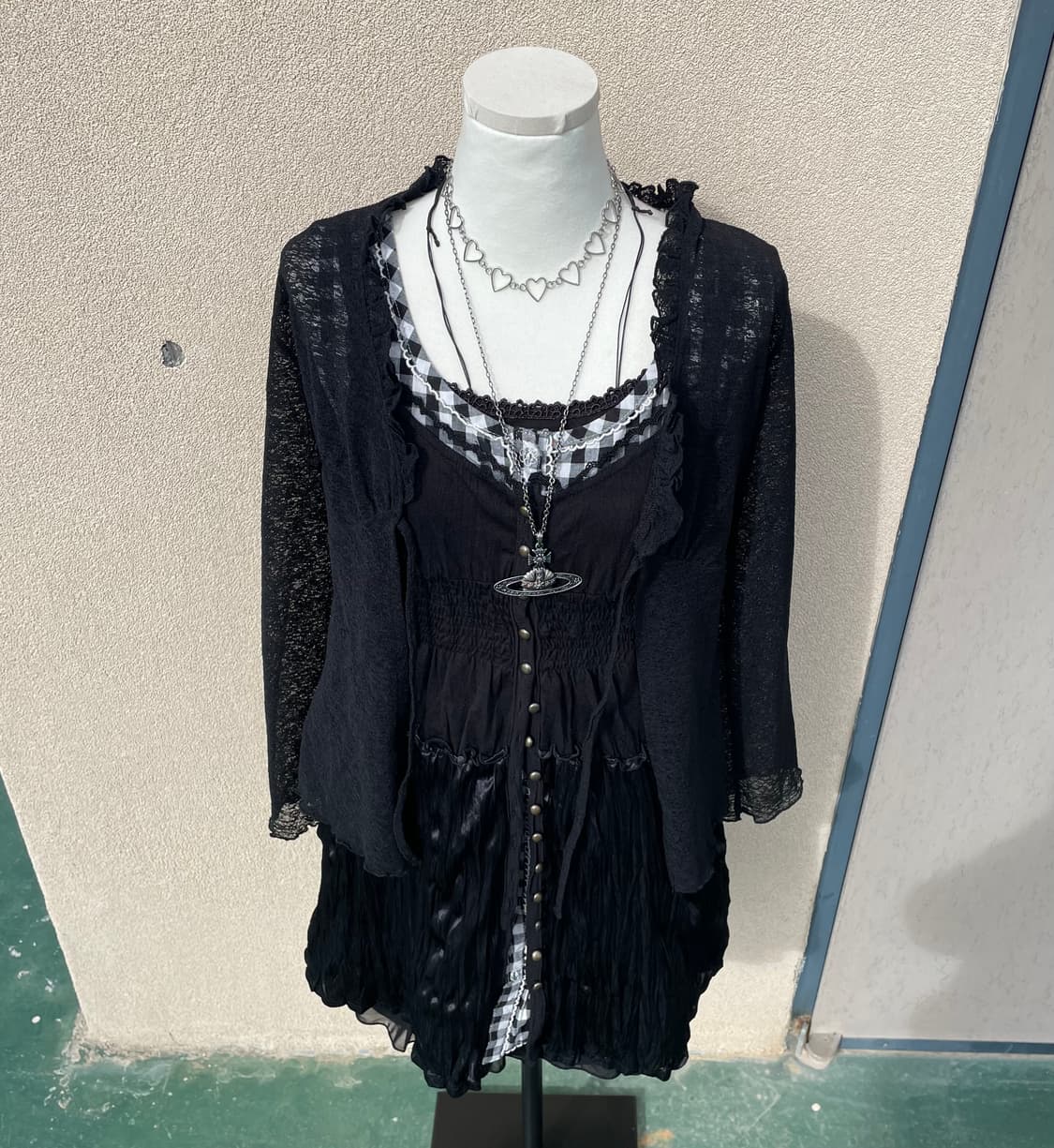 다크모리 고딕 공겜여주깔 코디세트 #고스 #무채색 상품이미지3