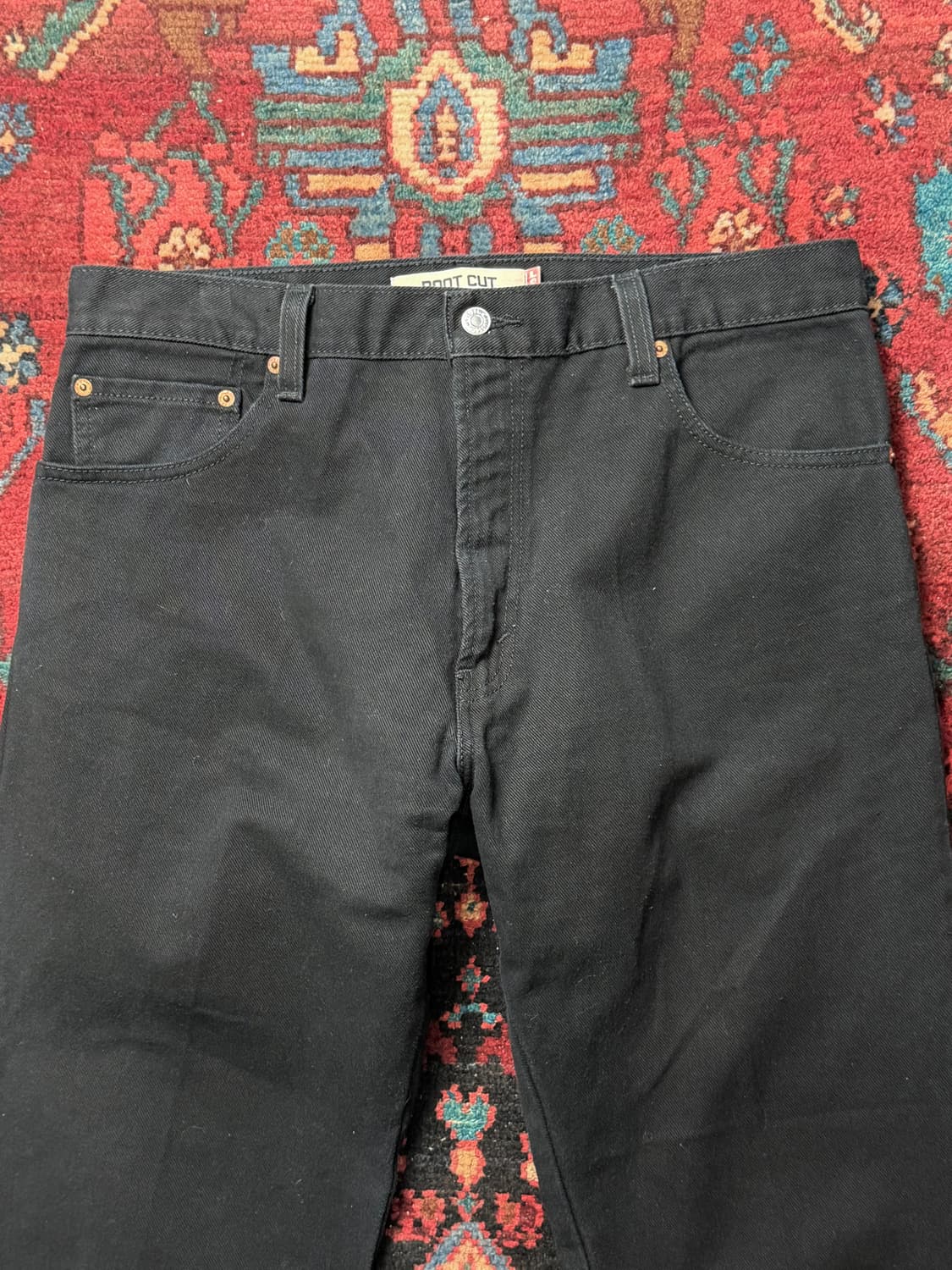 00's 빈티지 리바이스 517 블랙 플레어진 신품급 컨디션 상품이미지6