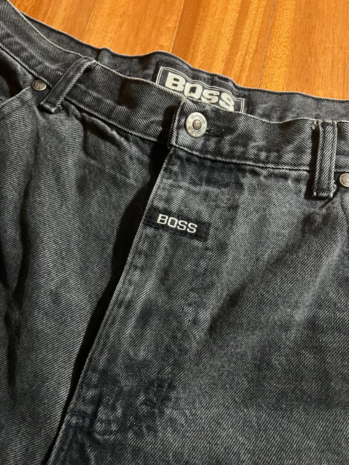 빈티지 BOSS 배기핏 블랙진 상품이미지2