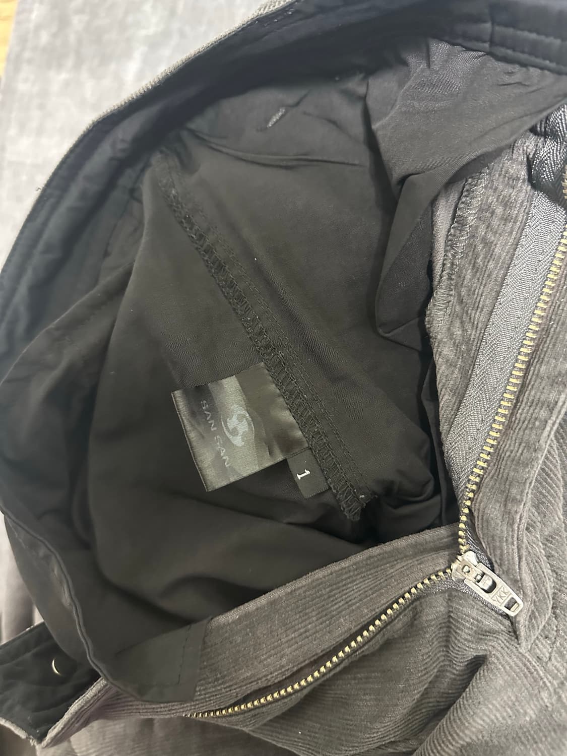 (1) 산산기어 코듀로이 팬츠 차콜 블랙 상품이미지6