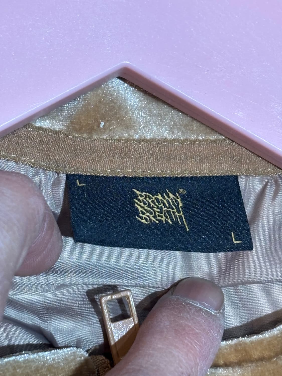 브라운브레스 벨루어자켓 집업 L사이즈 상품이미지5