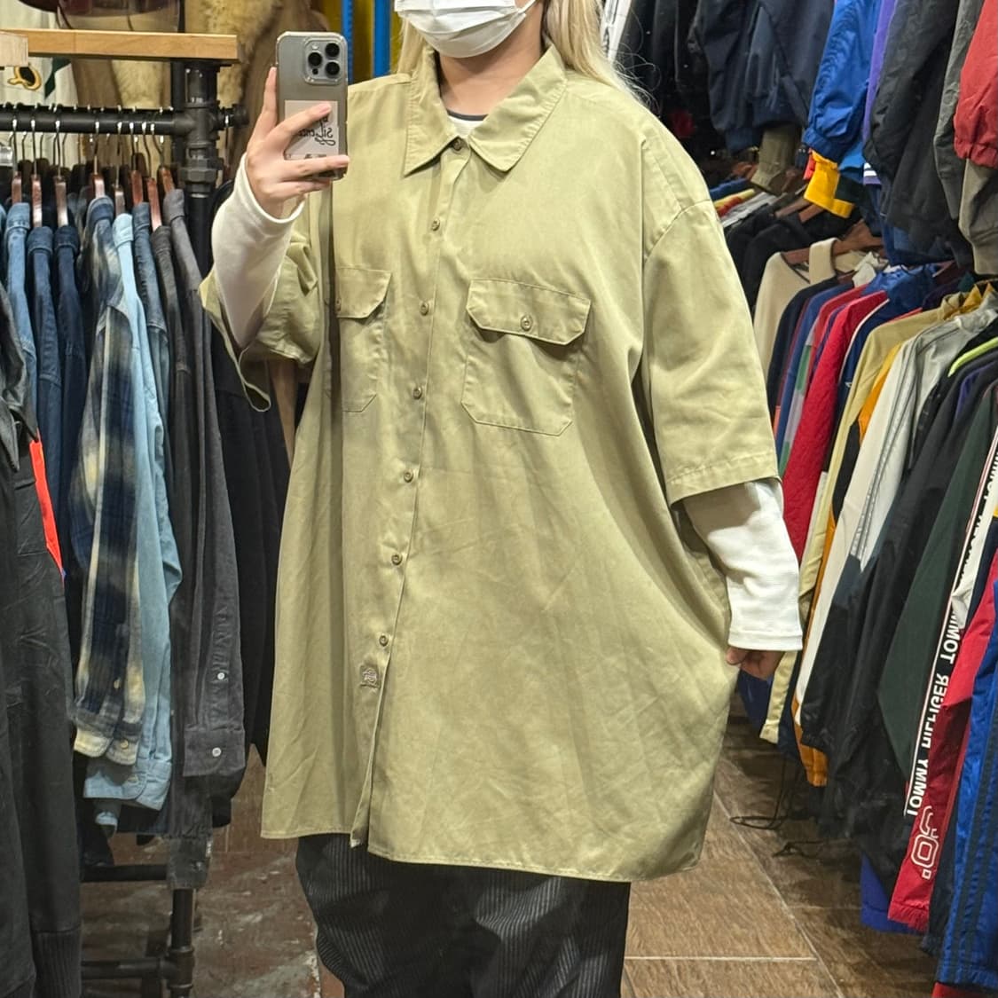 [HI] 칼하트 반팔셔츠 카키 상품이미지4