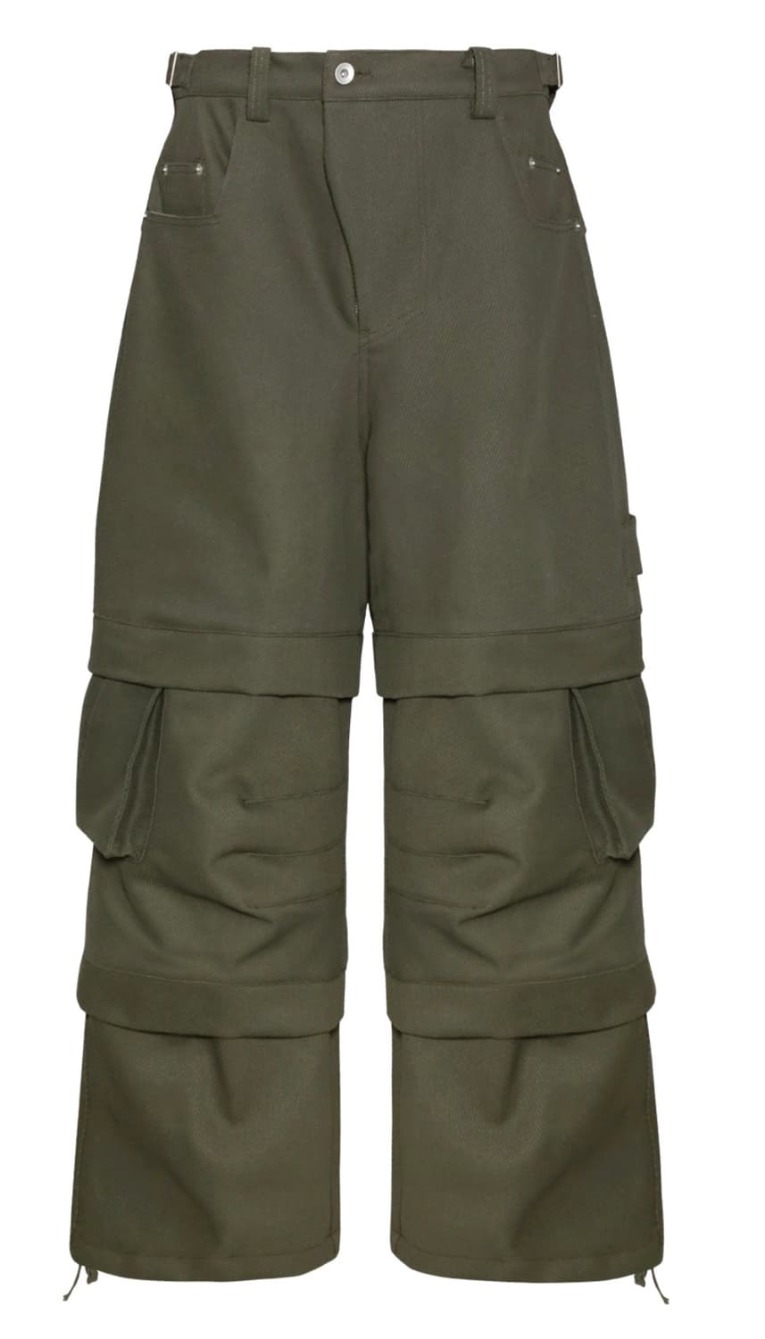 (1) 카미엔 타이탄 배기팬츠 카키 상품이미지1