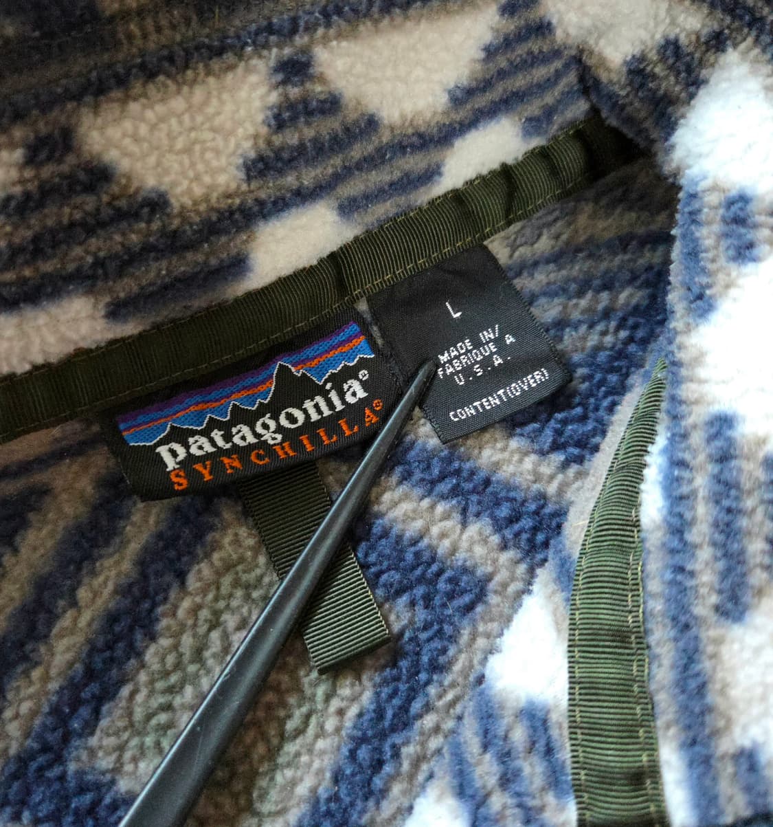 (L)파타고니아 Usa 90s 아즈텍 신칠라 상품이미지4