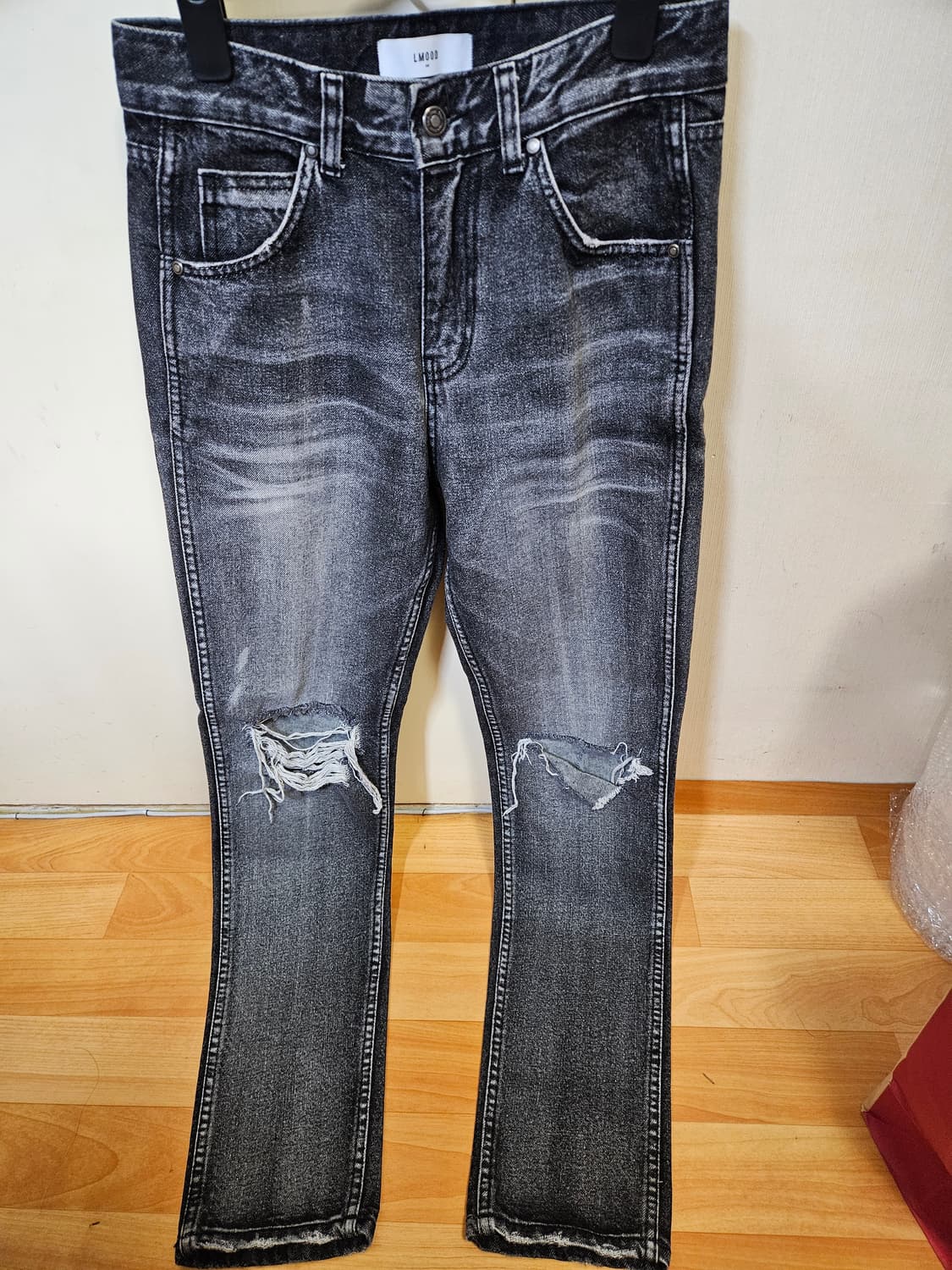 44사이즈 6장 일괄) 엘무드 플레어 진 데님 청바지 6장 상품이미지9