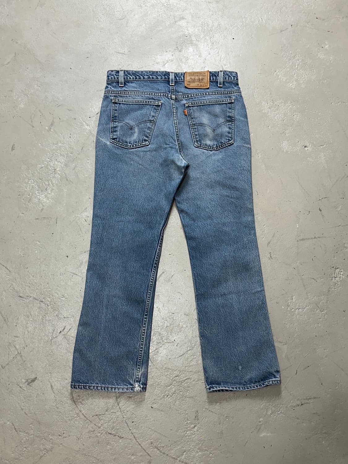 90's USA Made 빈티지 리바이스 517 부츠컷 연청 상품이미지3