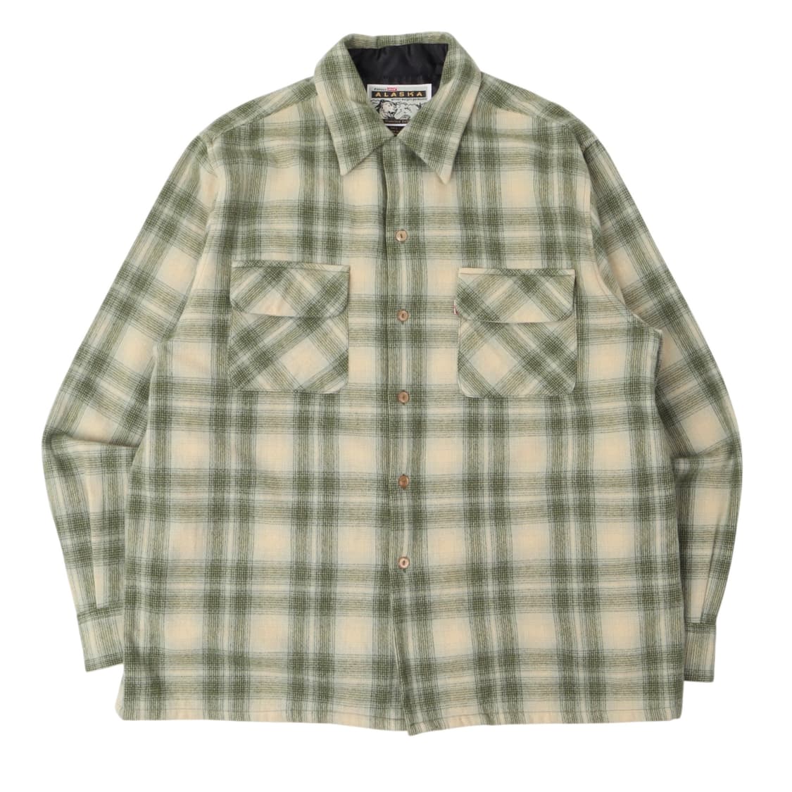 90s 리바이스 알레스카 울 체크 셔츠 상품이미지1