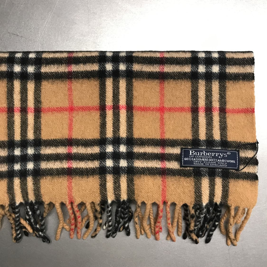 버버리 정품 캐시미어/램스울 머플러 베이지 상품이미지3