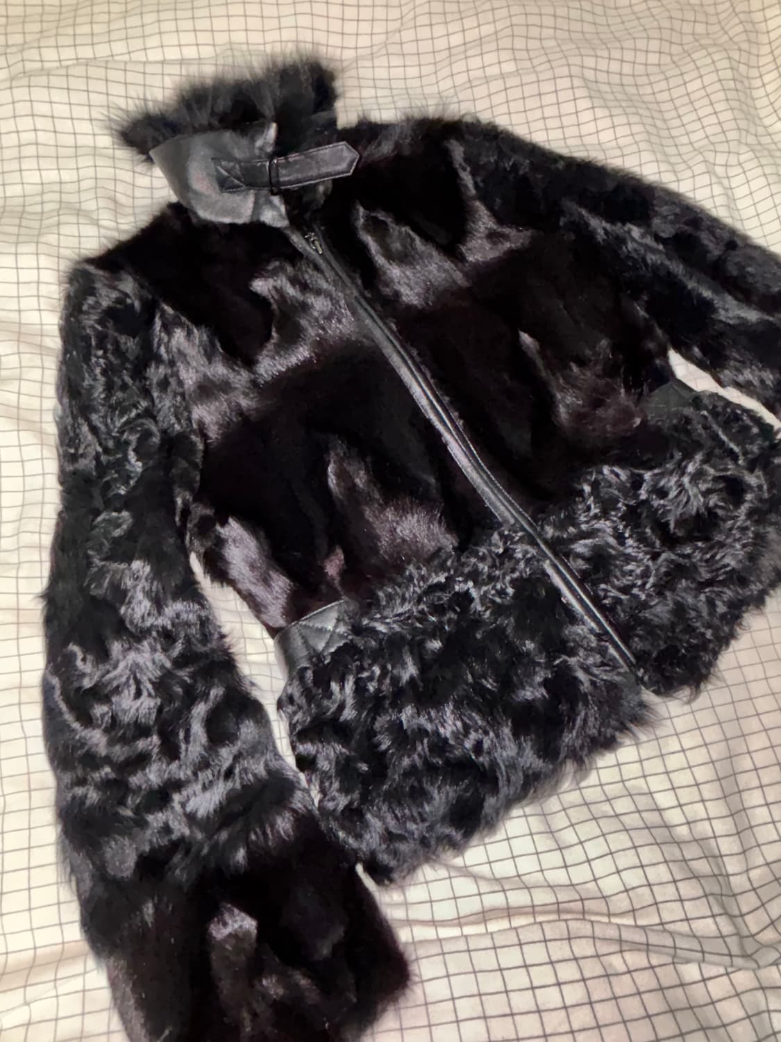 하이넥 버클 리얼퍼자켓 상품이미지1