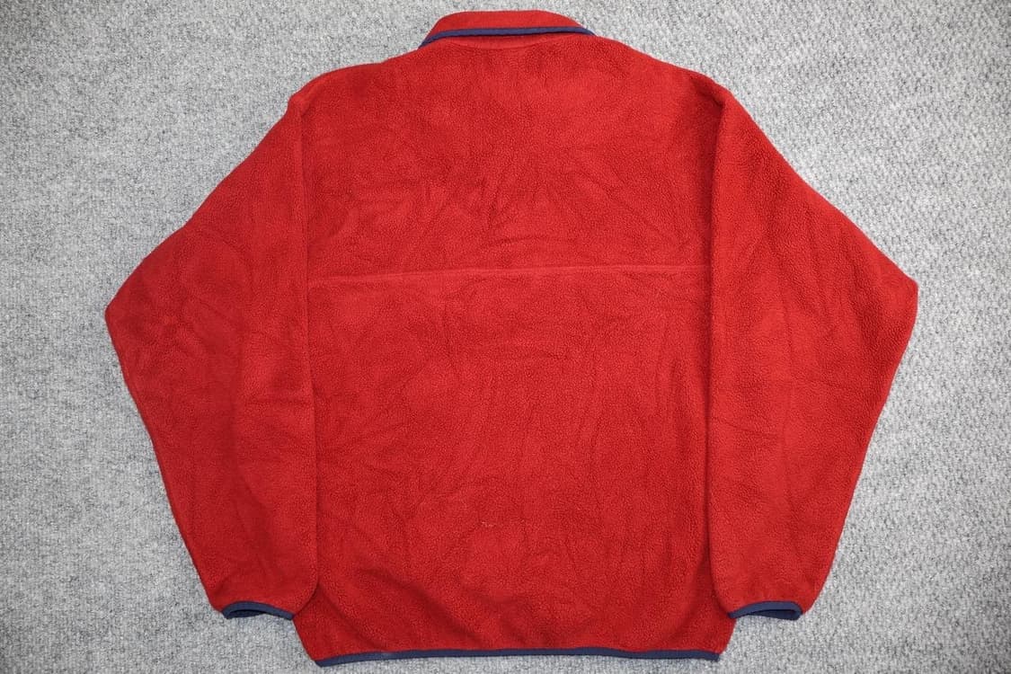 95FW 파타고니아 빈티지 신칠라 스냅-T 레드 네이비 플리스 상품이미지4