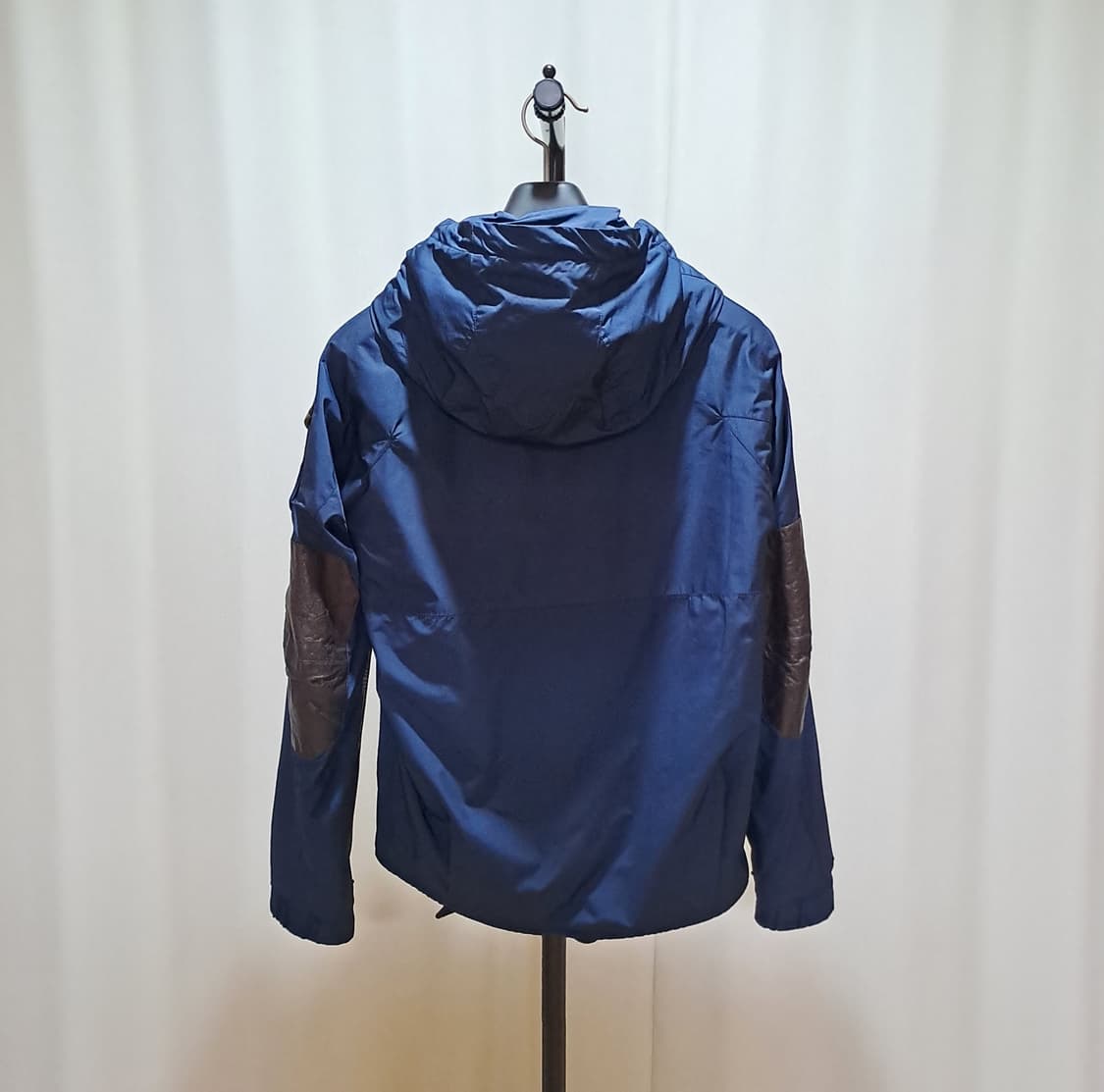 (택포) 시스템옴므 가죽 배색 하이넥 후드 자켓 95 A939 상품이미지5