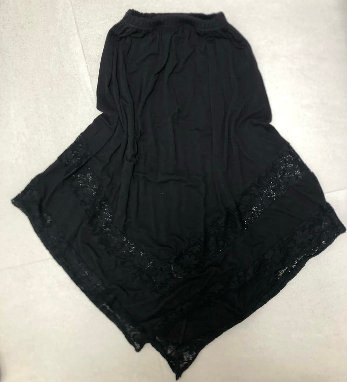 아베크롬비 레이스 언발 레이어드 스커트 상품이미지3