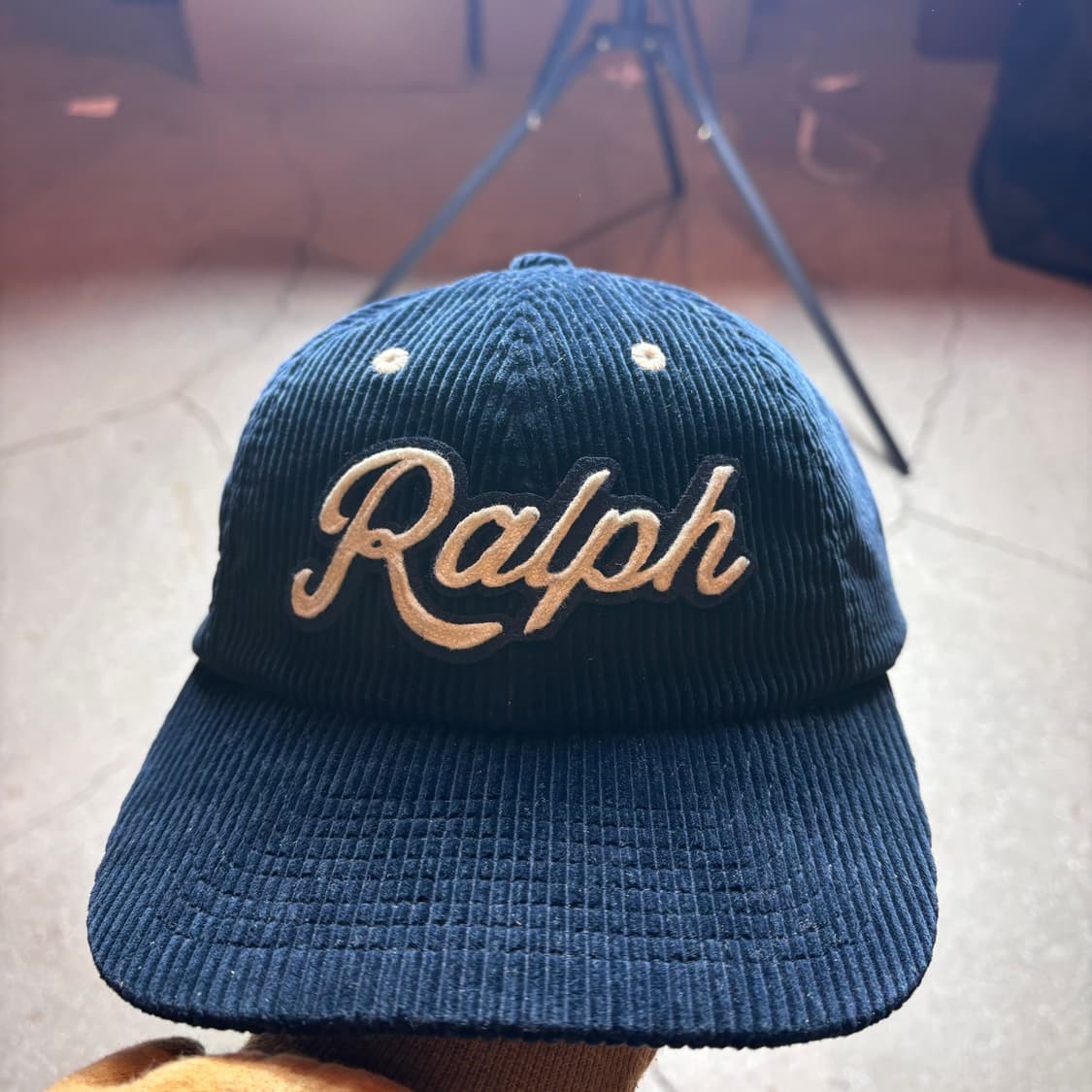 폴로 아플리케 코듀로이 캡 상품이미지2