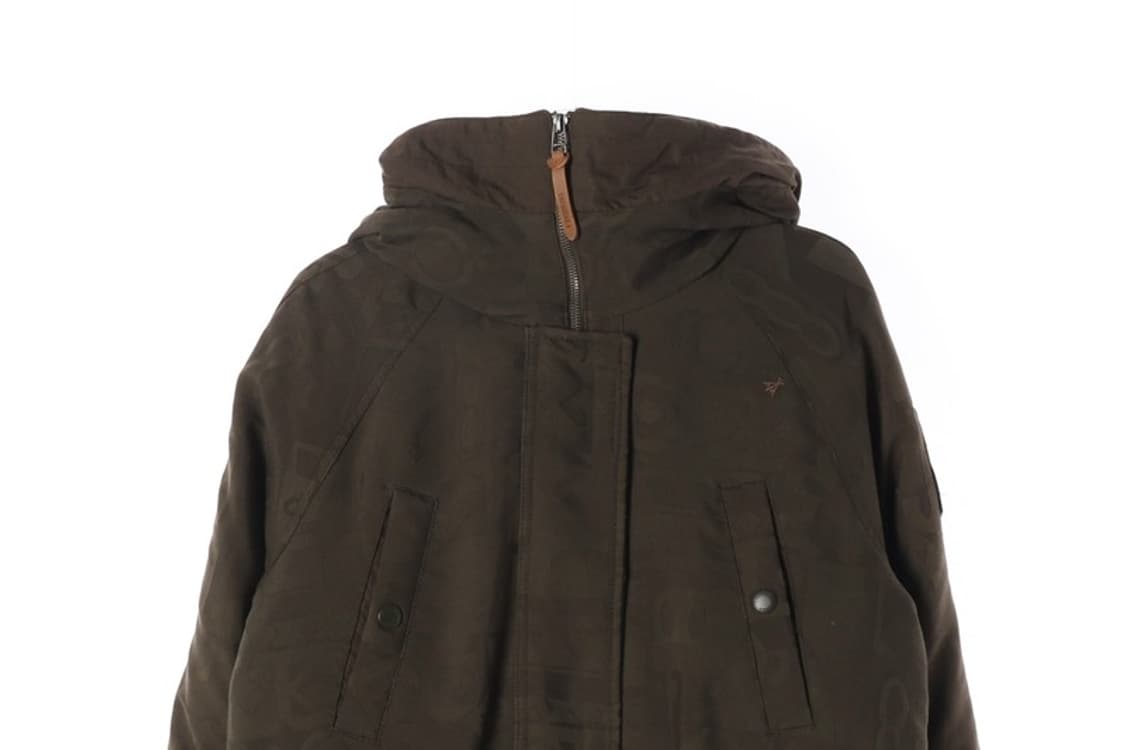 써스데이 아일랜드 빈티지 덕다운 후드 S 상품이미지4