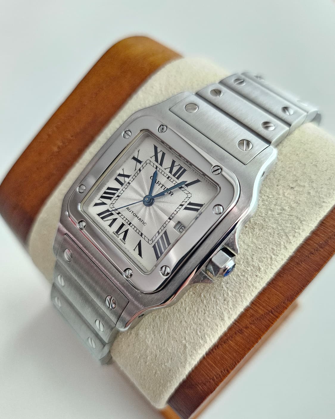 까르띠에 산토스 갈베 라지 오토매틱 스틸 상품이미지3