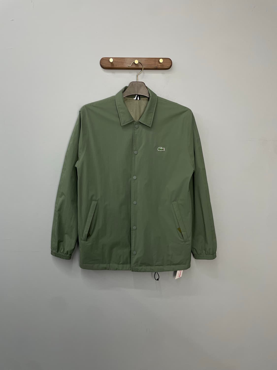 라코스테 로고 자수 그린 코치자켓 H1653 상품이미지2